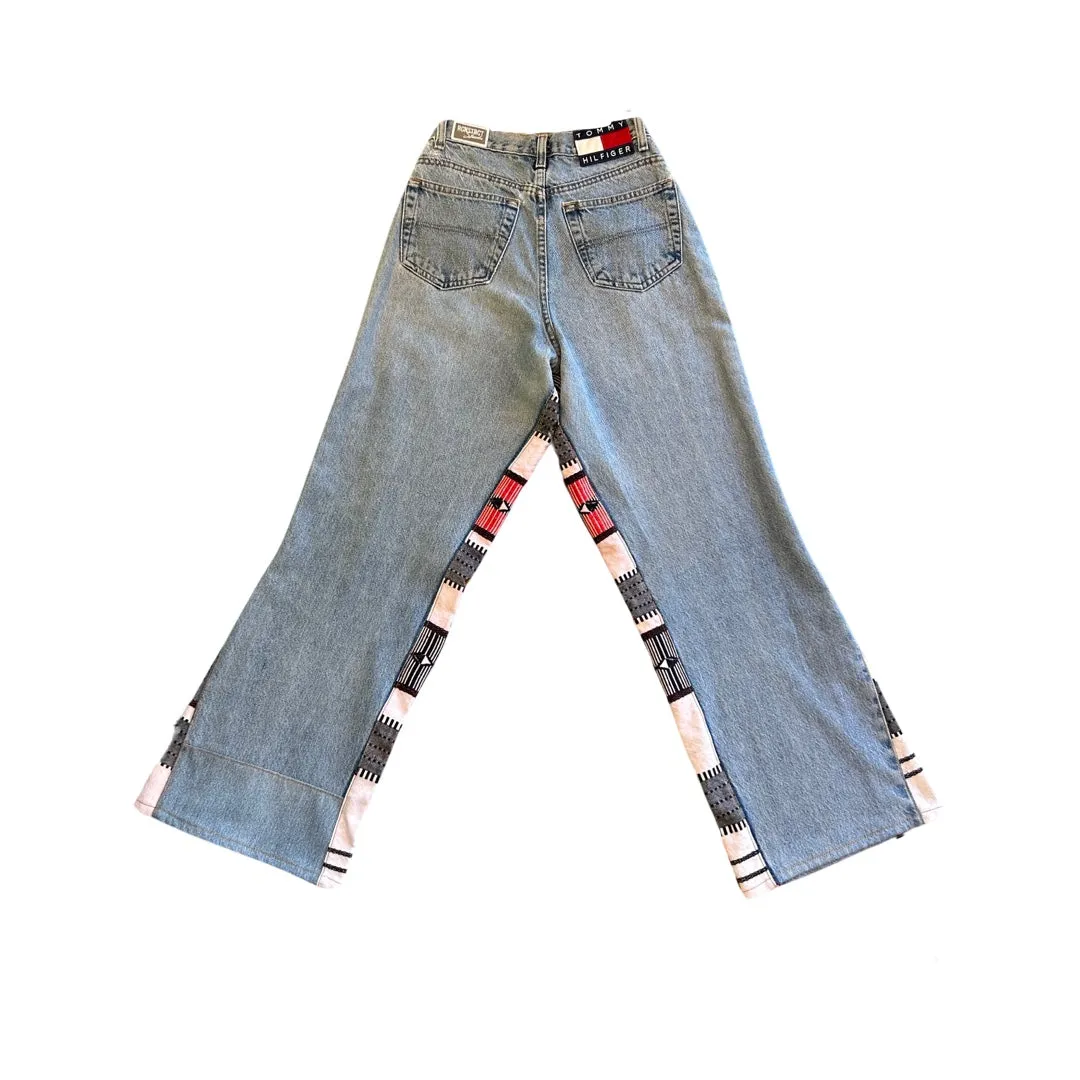 RCNSTRCTed Zarape Crotch   Flare Denim