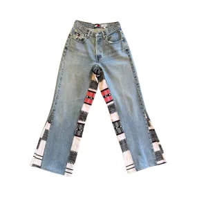 RCNSTRCTed Zarape Crotch   Flare Denim