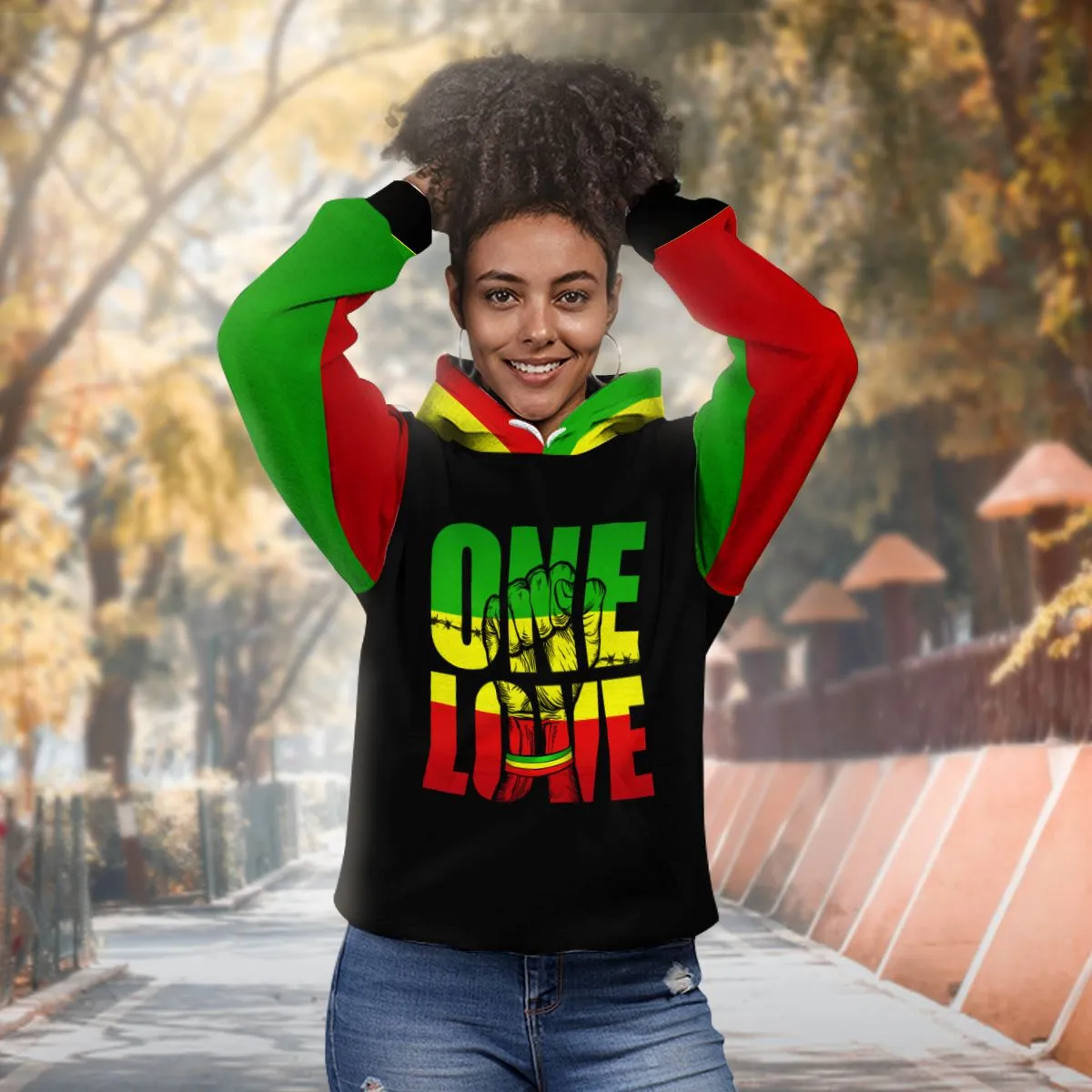 Reggae One Love Premium Hoodie