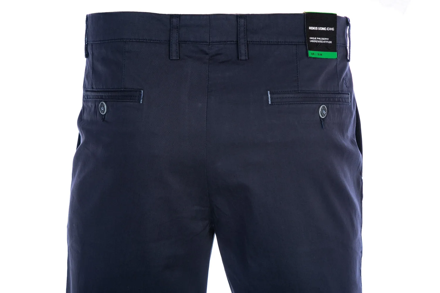 Remus Uomo Cotton Stretch Short in Navy