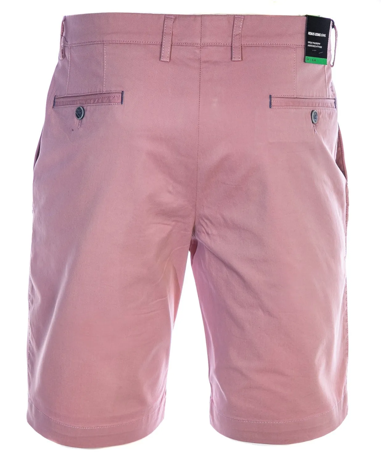 Remus Uomo Cotton Stretch Short in Pink