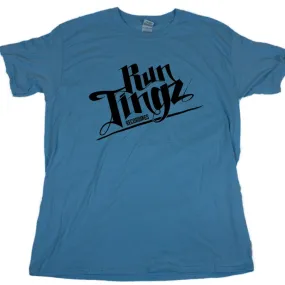 Run Tingz Mens Blue T-Shirt