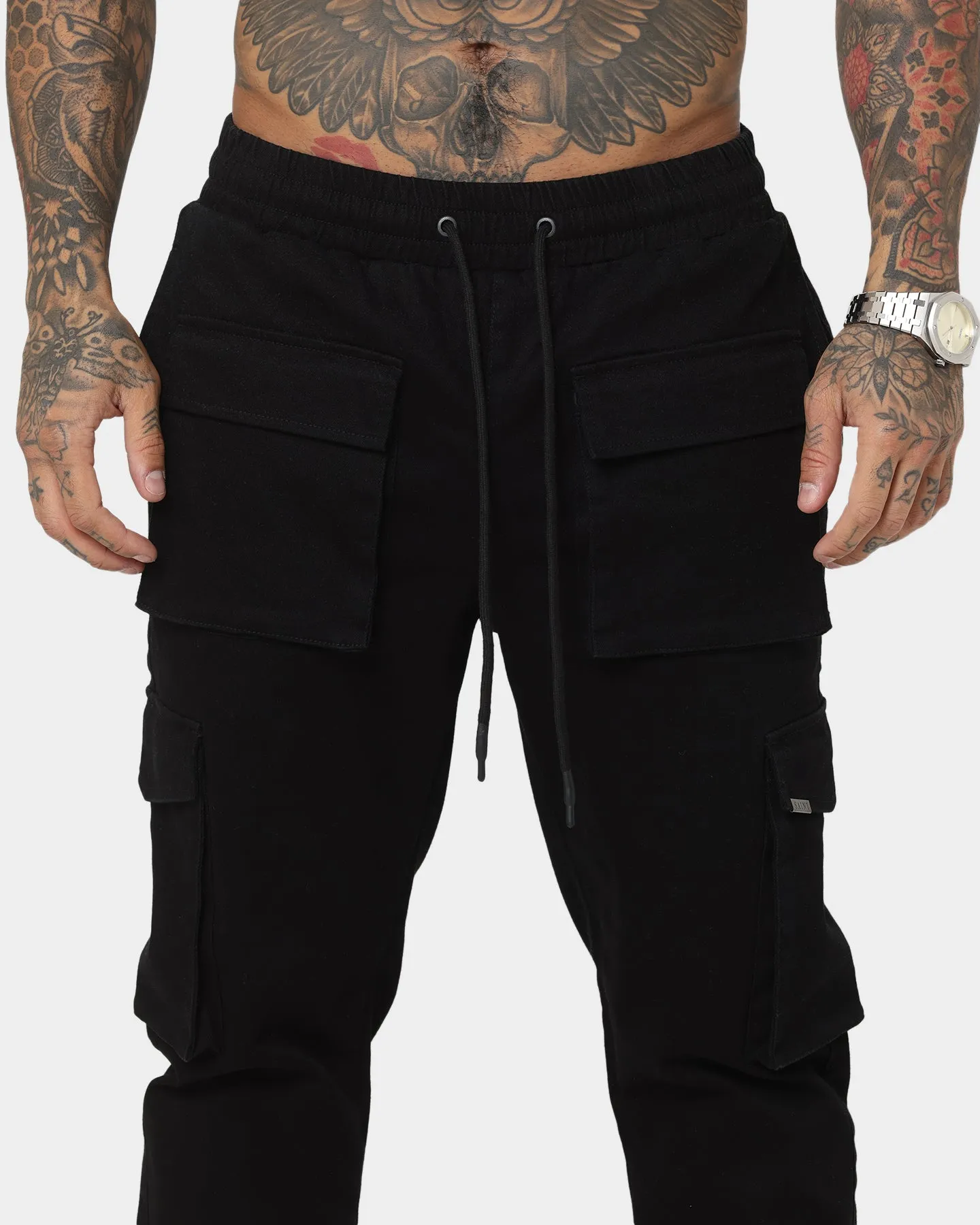 Saint Morta Infantry Cargo Pants Black