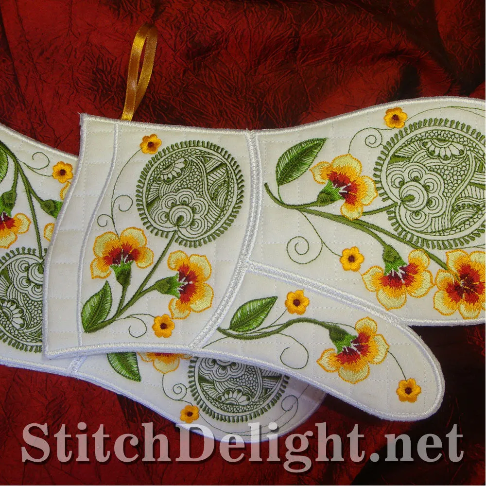 SD0889 Nasturtium Oven Gloves