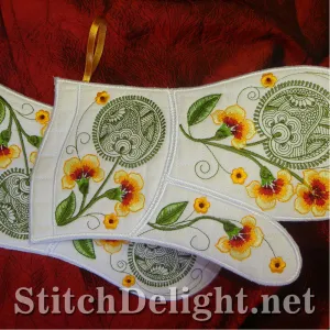 SD0889 Nasturtium Oven Gloves