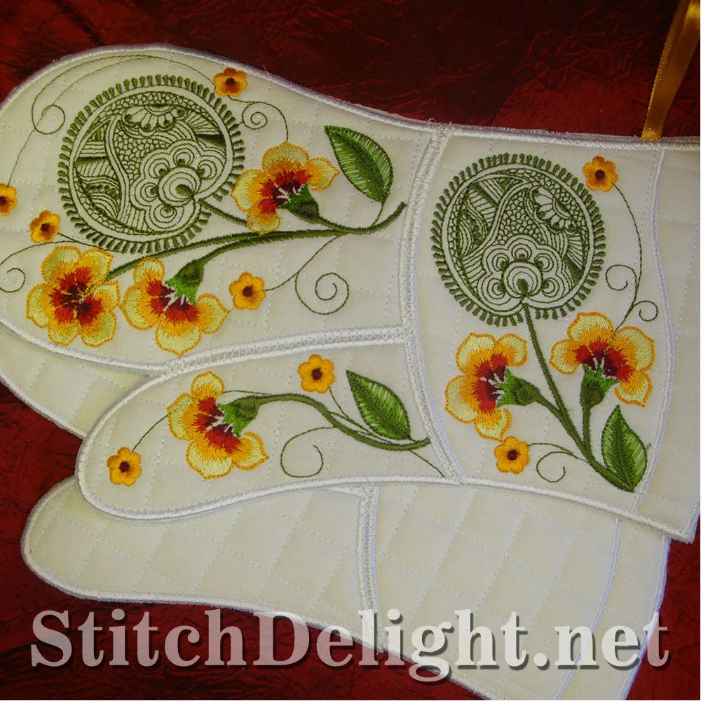 SD0889 Nasturtium Oven Gloves