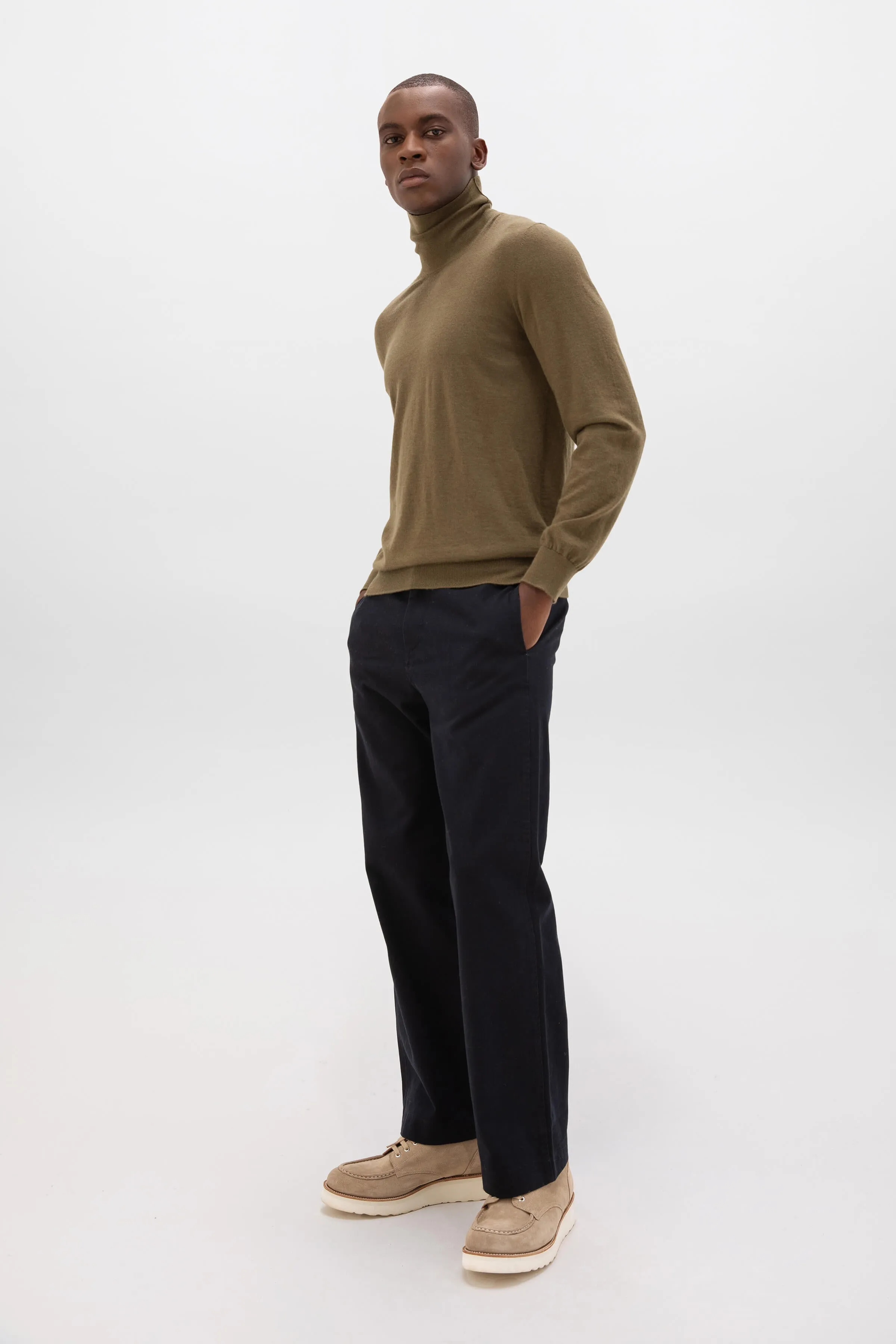 Superfine Cashmere Roll Neck