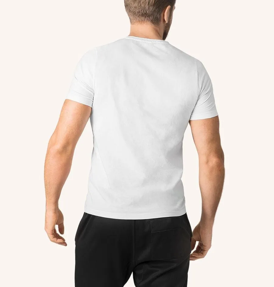 Swedish Posture Men's Posture Cotton T-Shirt Posture Corrector Black or White