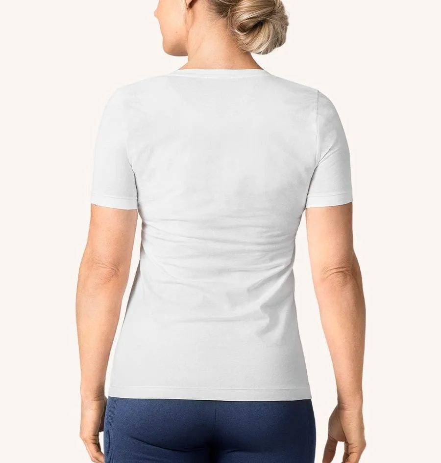 Swedish Posture Women's Posture Cotton T-Shirt Posture Corrector Black or White