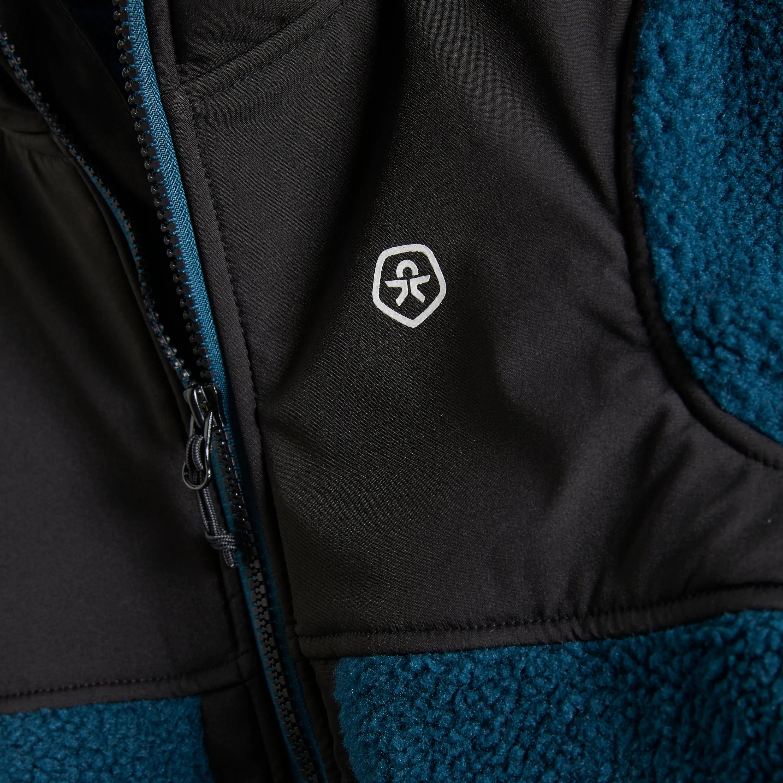 Teddy Fleece Jacket with Hood in Legion Blue