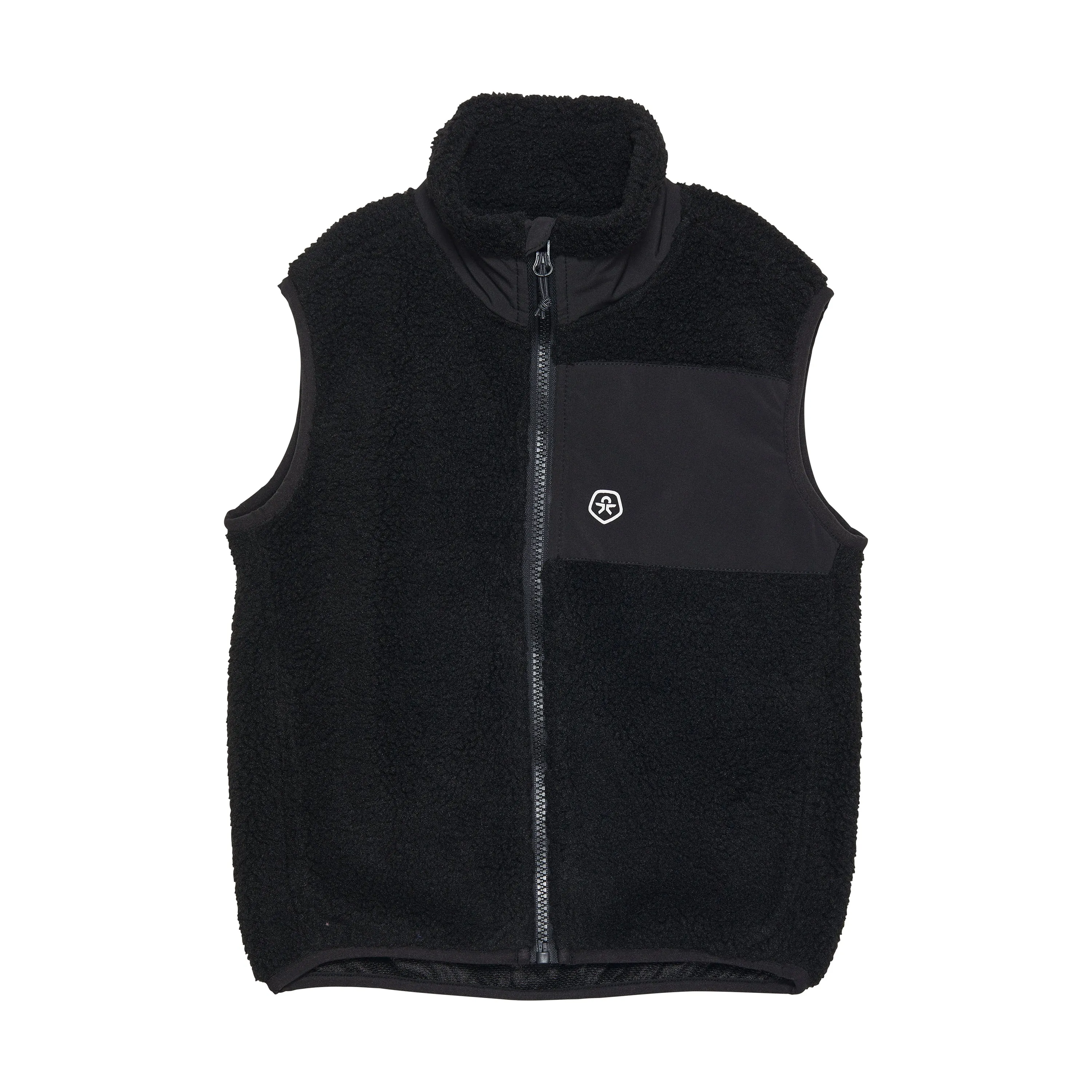 Teddy Fleece Vest in Black