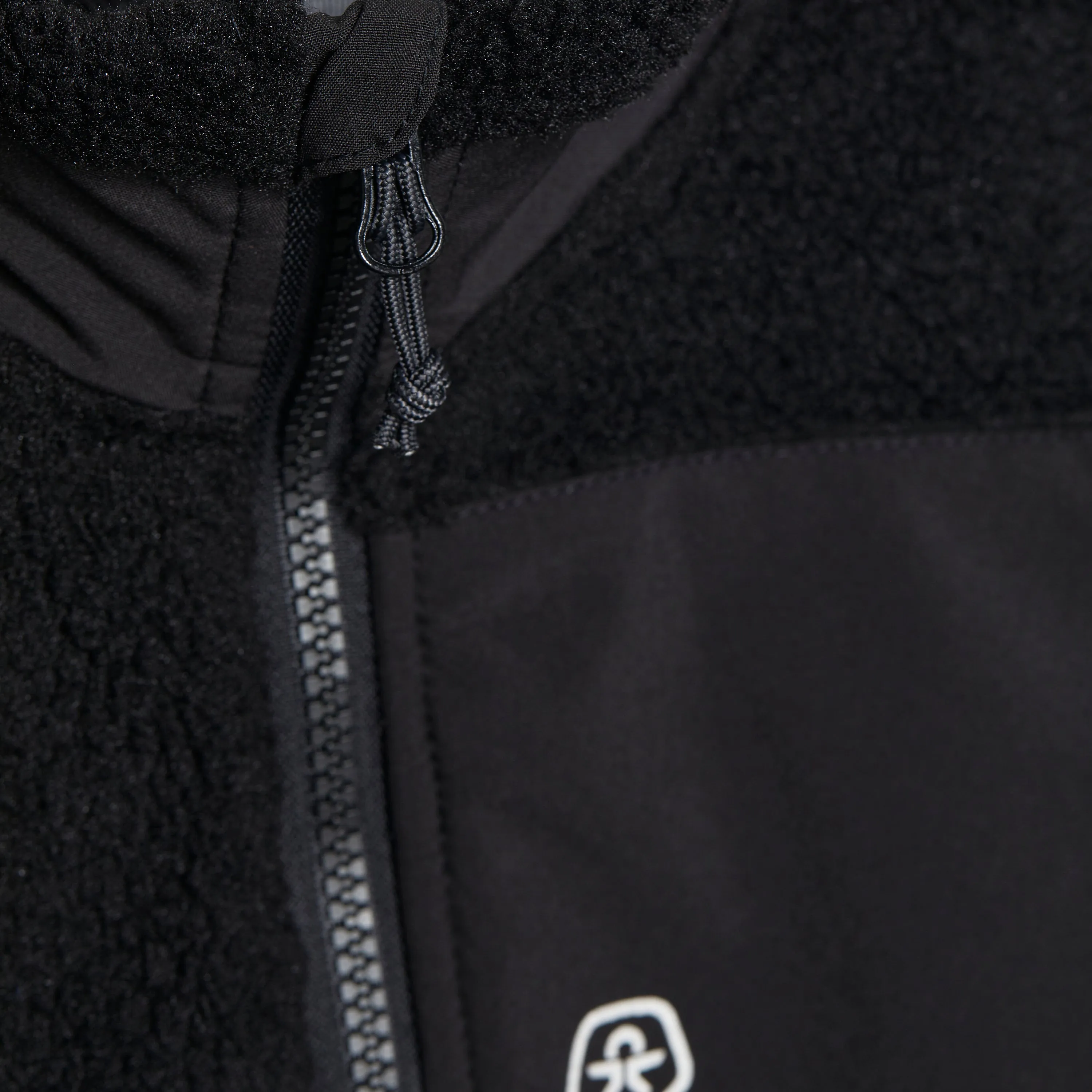 Teddy Fleece Vest in Black