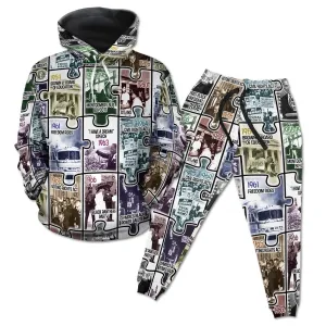 The Civil Rights Journey in Puzzle All-over Hoodie And Joggers Set