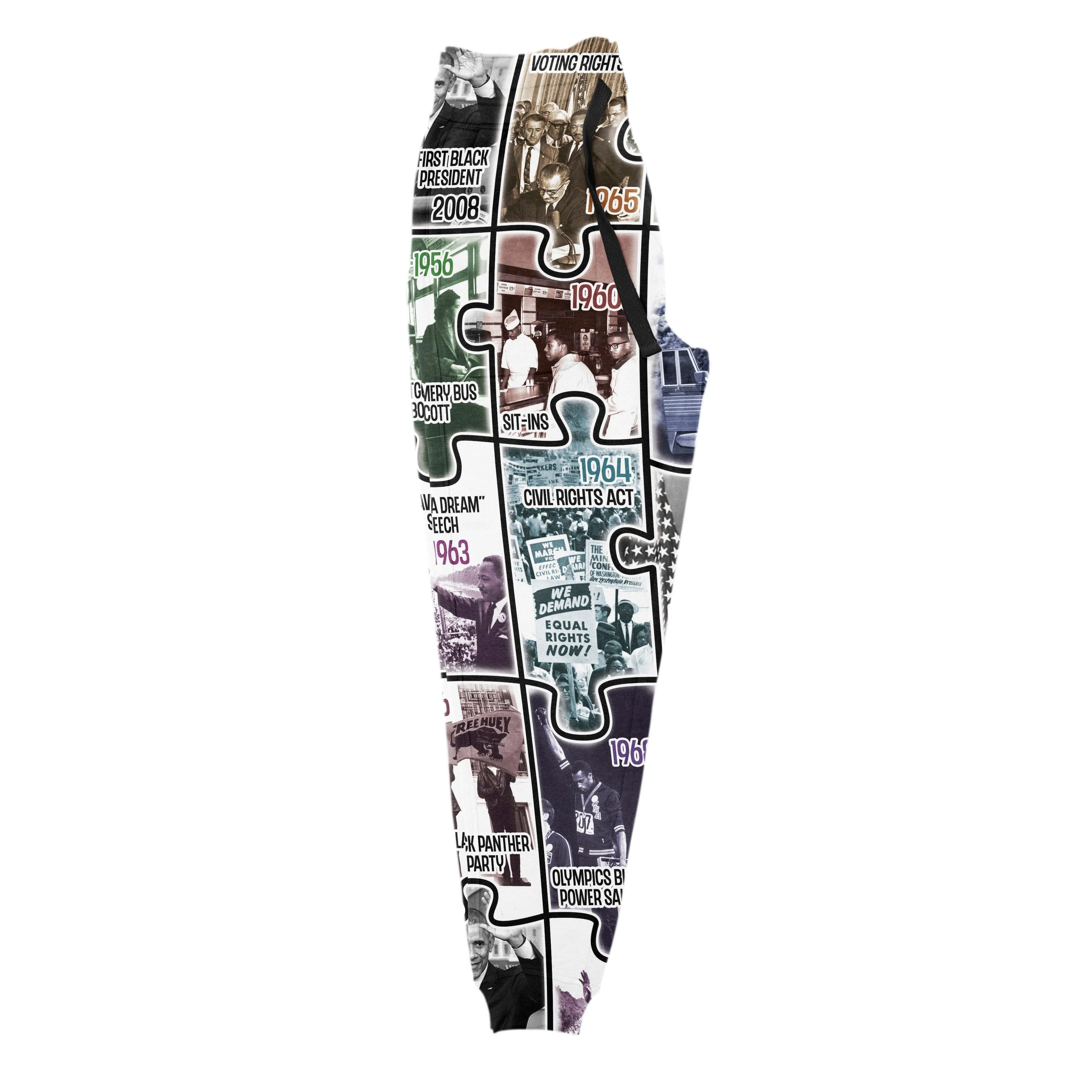 The Civil Rights Journey in Puzzle All-over Hoodie And Joggers Set