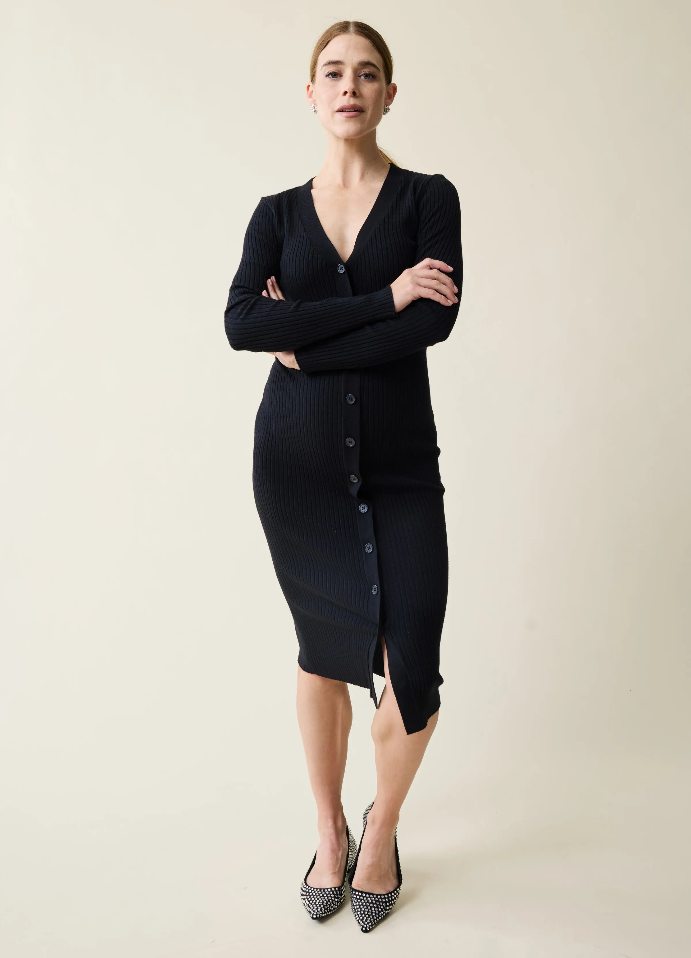 The Close Knit Midi Maternity Sweater Dress