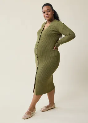 The Close Knit Midi Maternity Sweater Dress