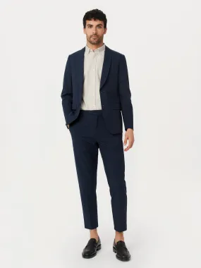 The Colin Tapered Seersucker Pant in Deep Blue