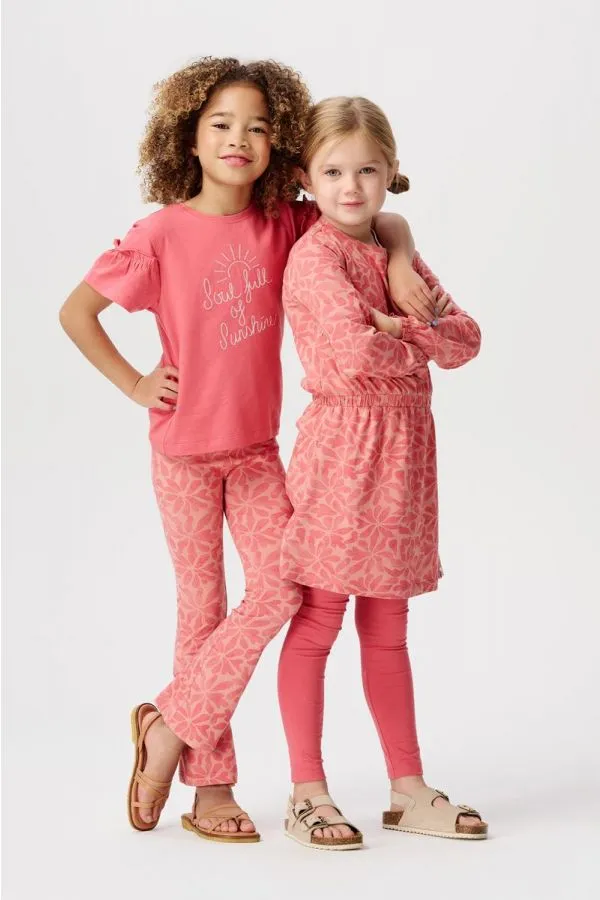 The Ephrata Flared Leggings - Rose - KIDS