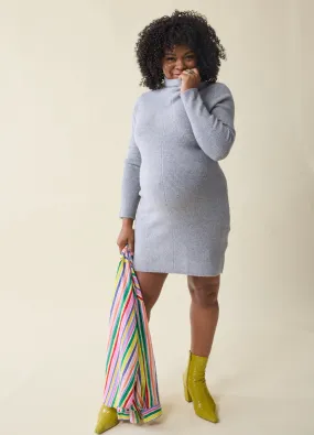 The Transition Turtleneck Maternity Sweater Dress