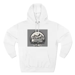 Three-Panel Fleece Hoodie