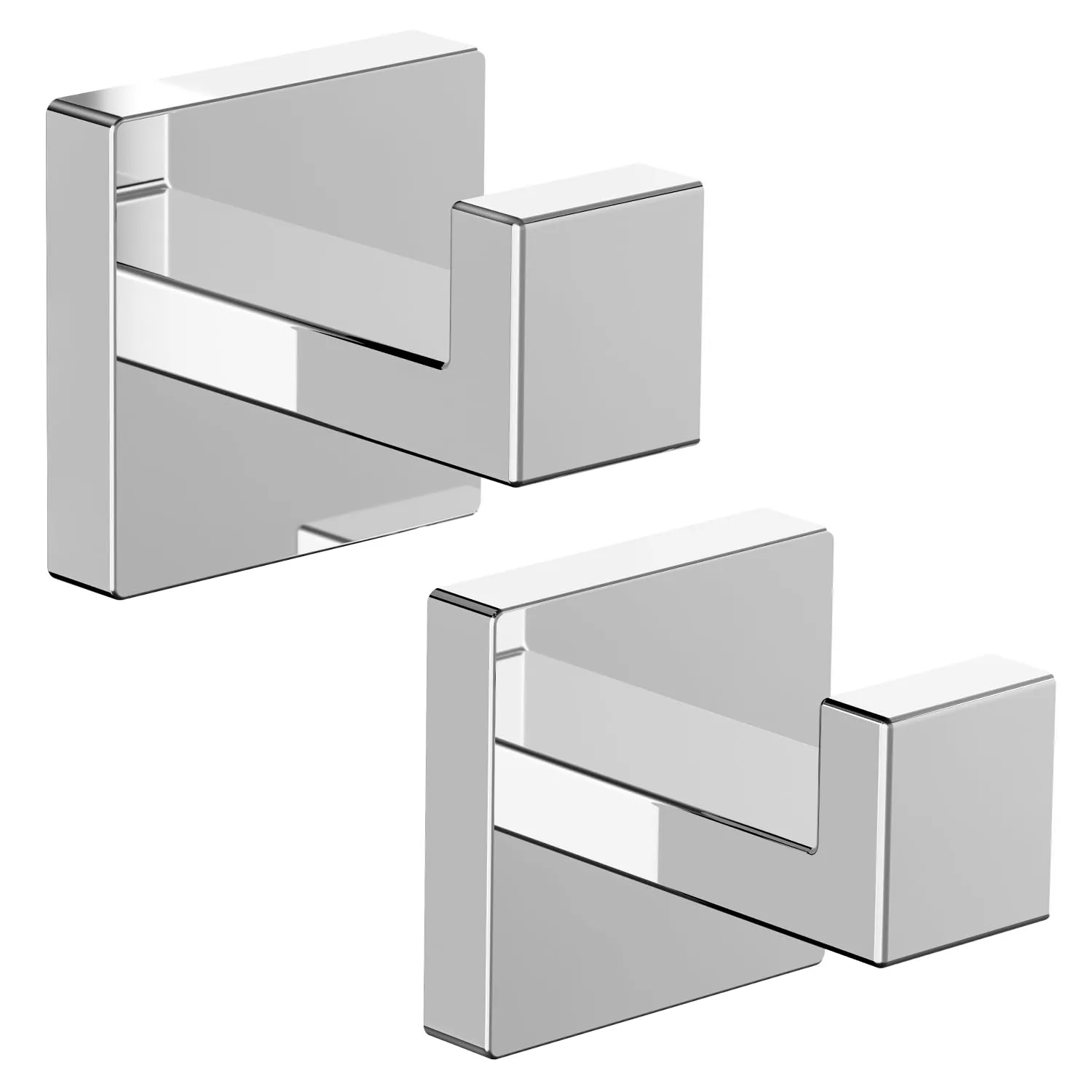 Towel Hooks丨Polished Chrome Wall Mount Hooks丨Heavy Duty Premium Stainless Steel