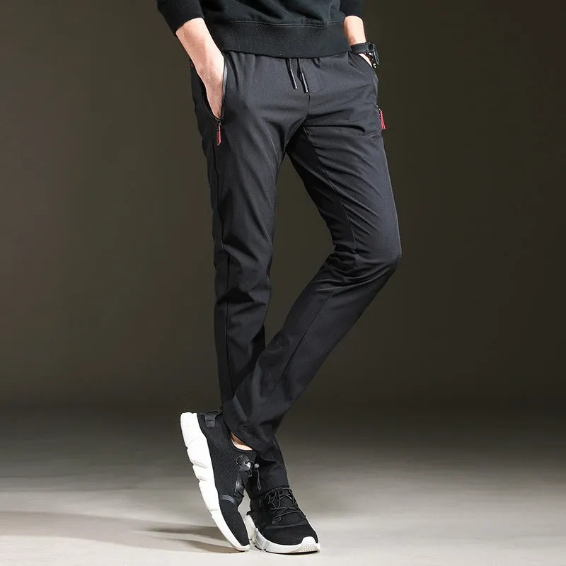 Trendy Slim Mens Pants Loose Cropped Sweatpants