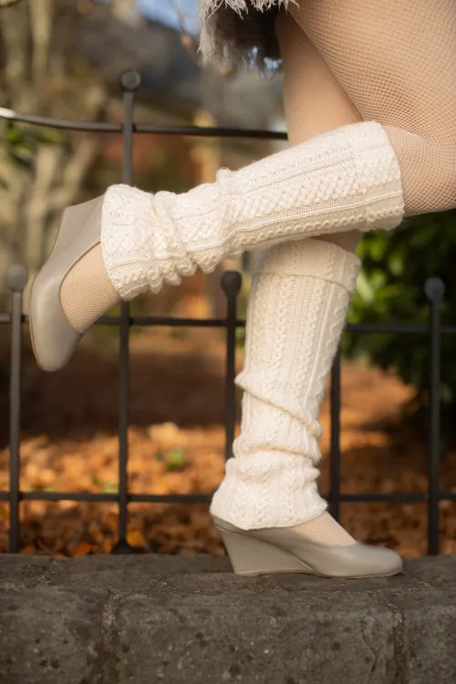 Tulle Cable Leg Warmer