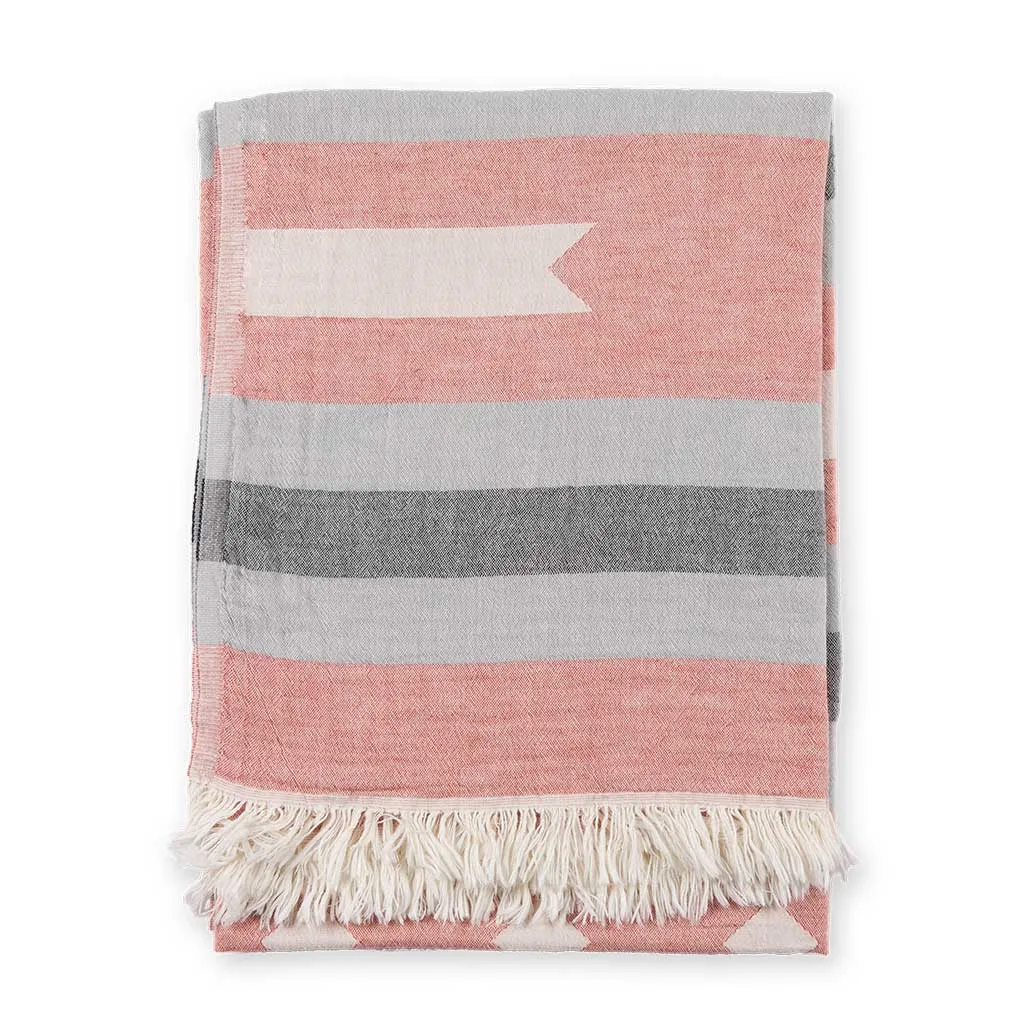 Turkish Towel in Ribbon Red