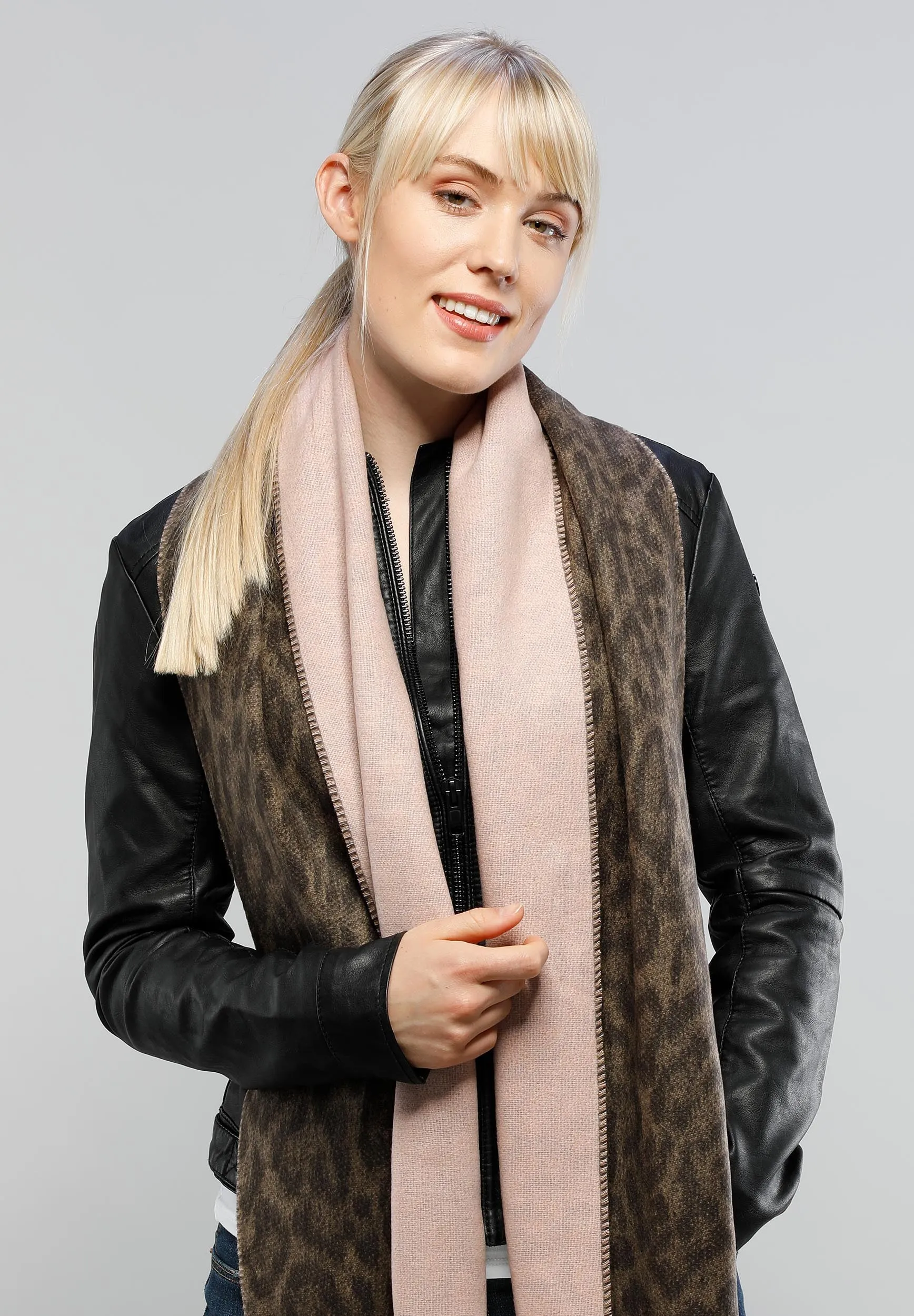 Two Tone Leo Cashmink® Scarf