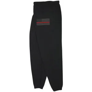 USA Flag Thin Red Line Sweatpants