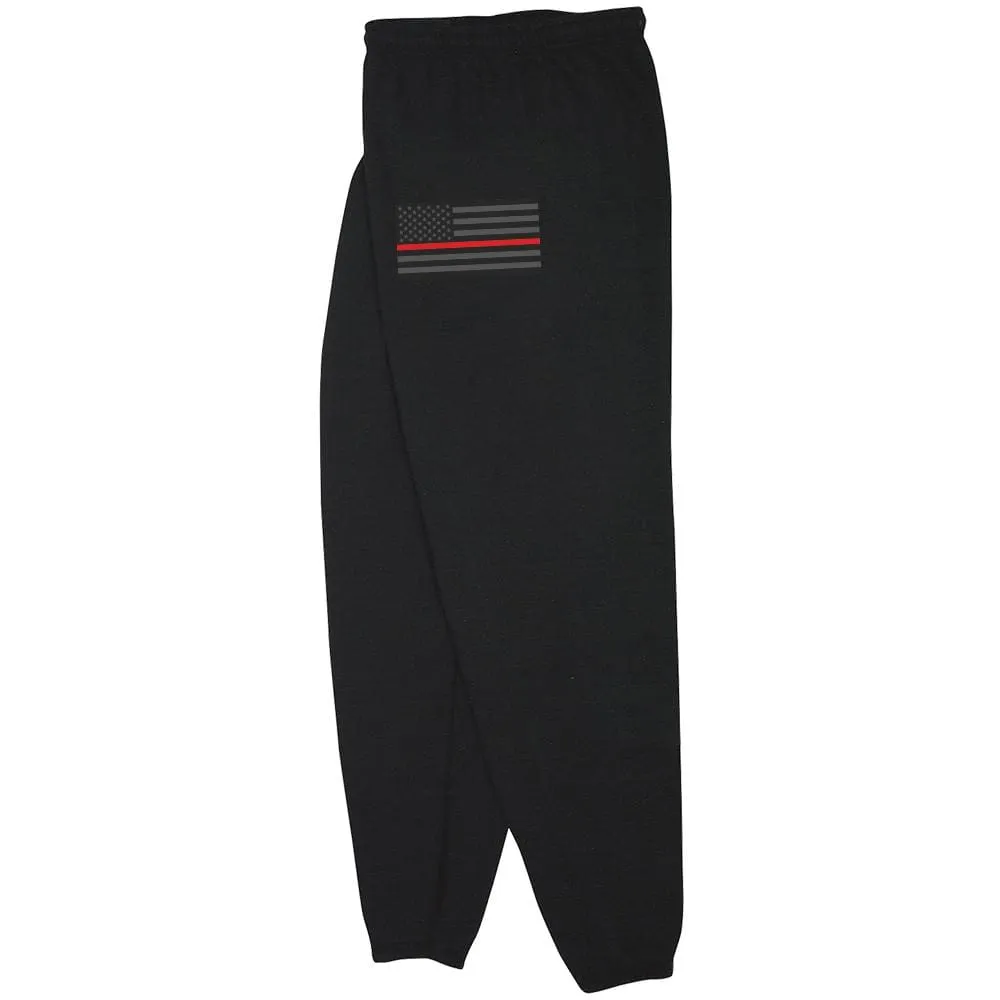 USA Flag Thin Red Line Sweatpants