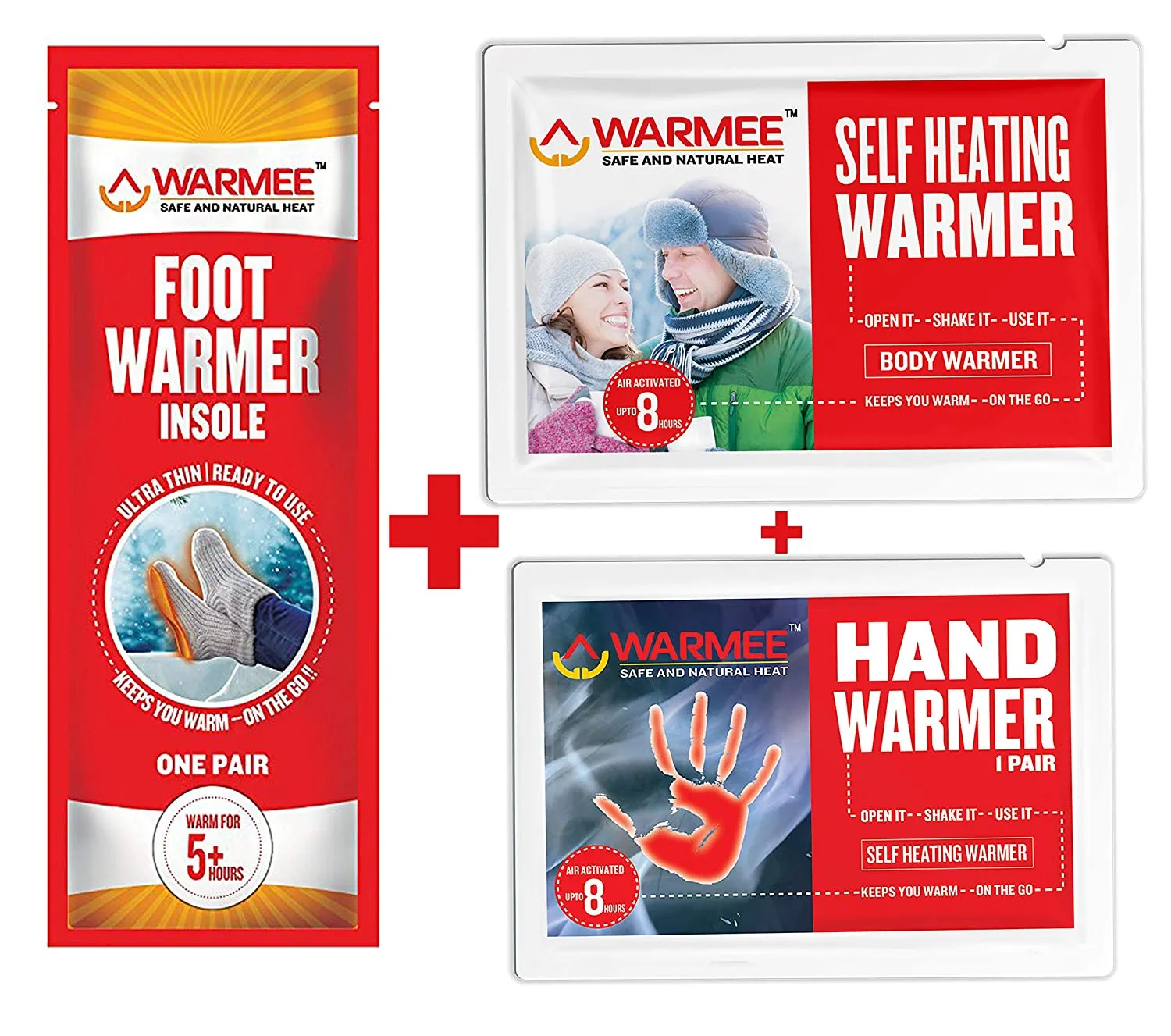 Warmee Hand   Body   Foot Warmers Variety Pack (5 Pairs Hand   5 Body   5 Pairs Foot)