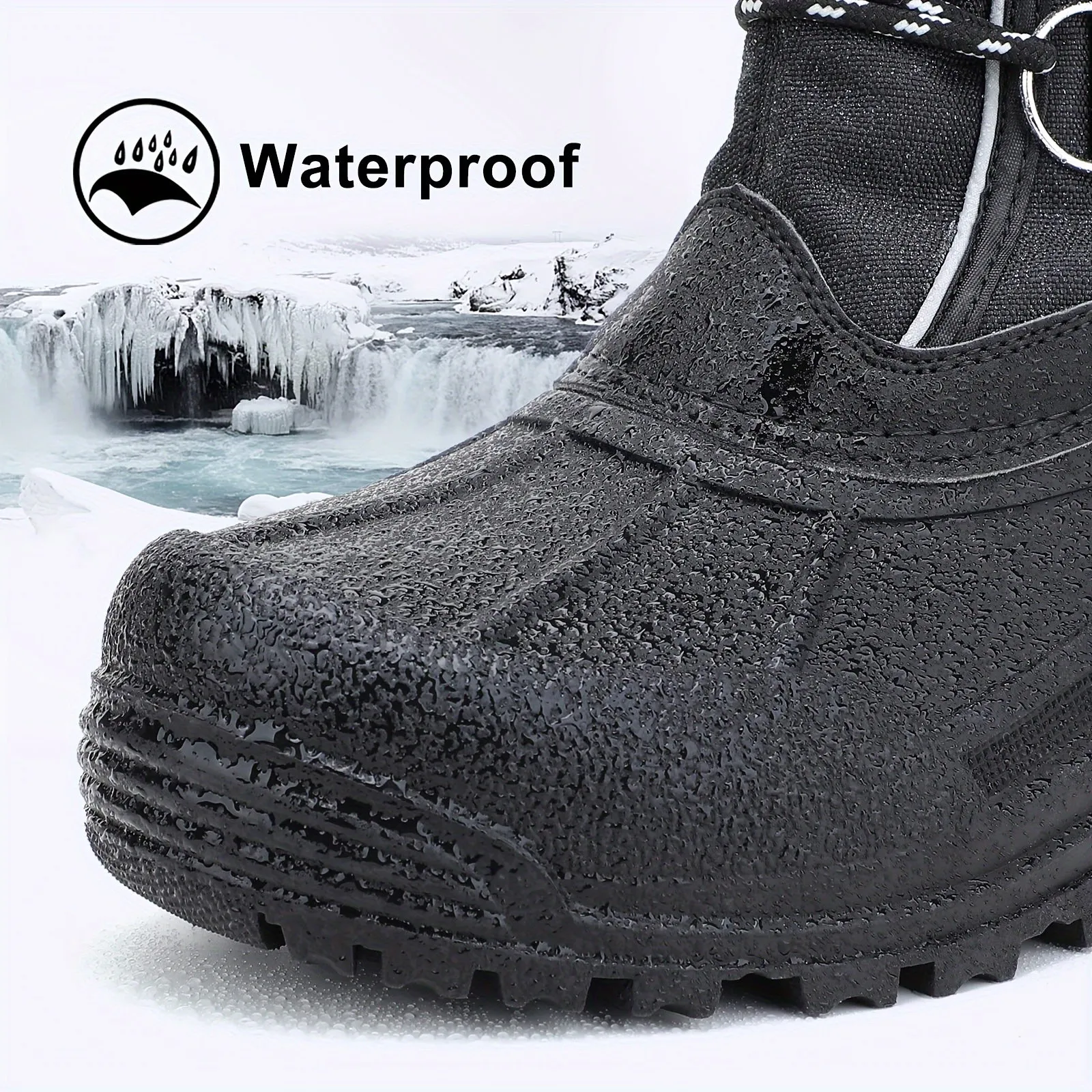 WarmthMaster Men's Insulated Snow Boots - Waterproof, Breathable, Thermal Insulation, Slip-Resistant, Comfortable Fit - Ideal for Outdoor Activities, Winter Sports, and Cold Weather Conditions