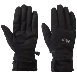 Women's Fuzzy Sensor Gloves