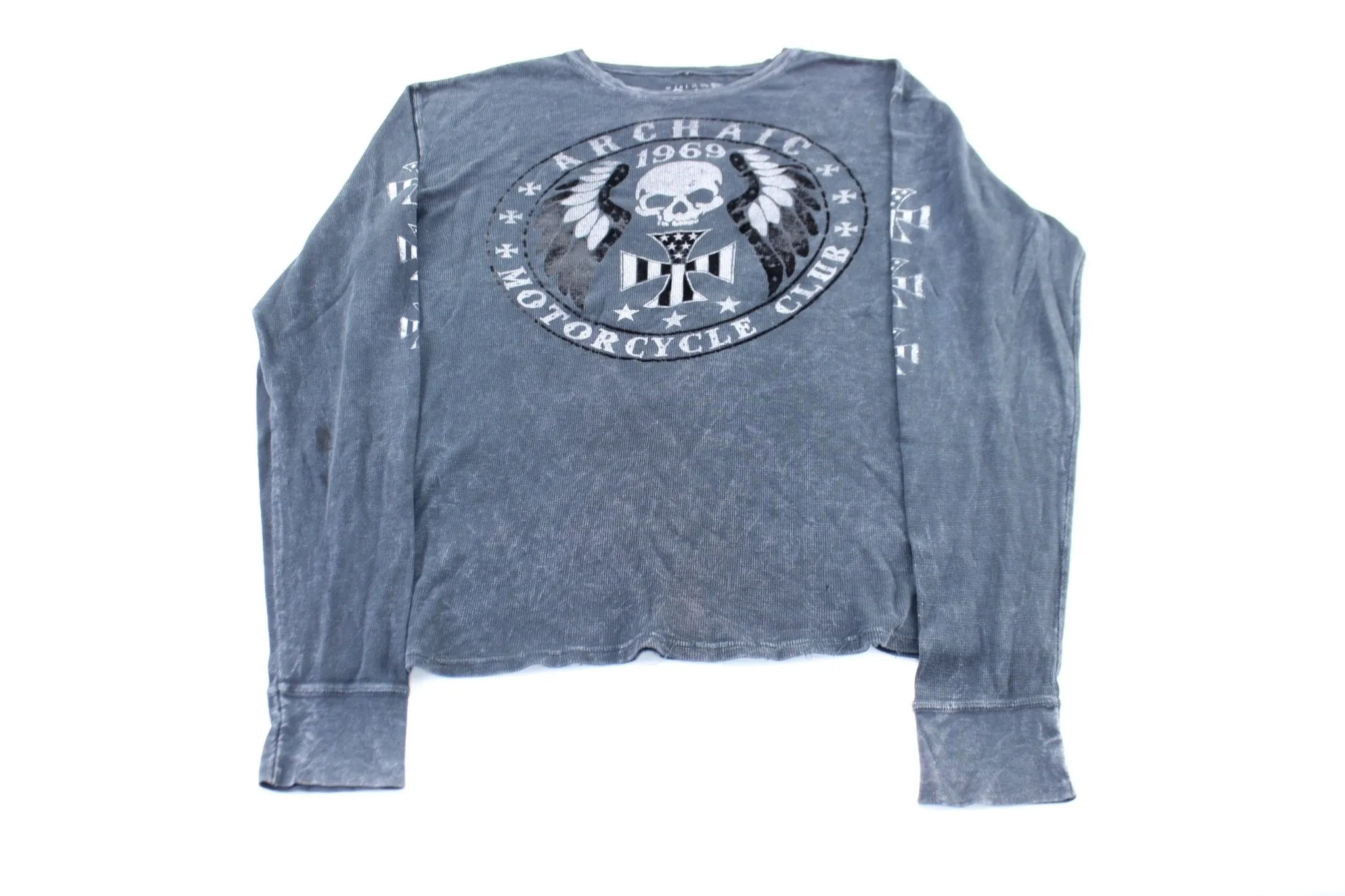 Y2K Archaic Motorcycle Club Thermal LS T-Shirt