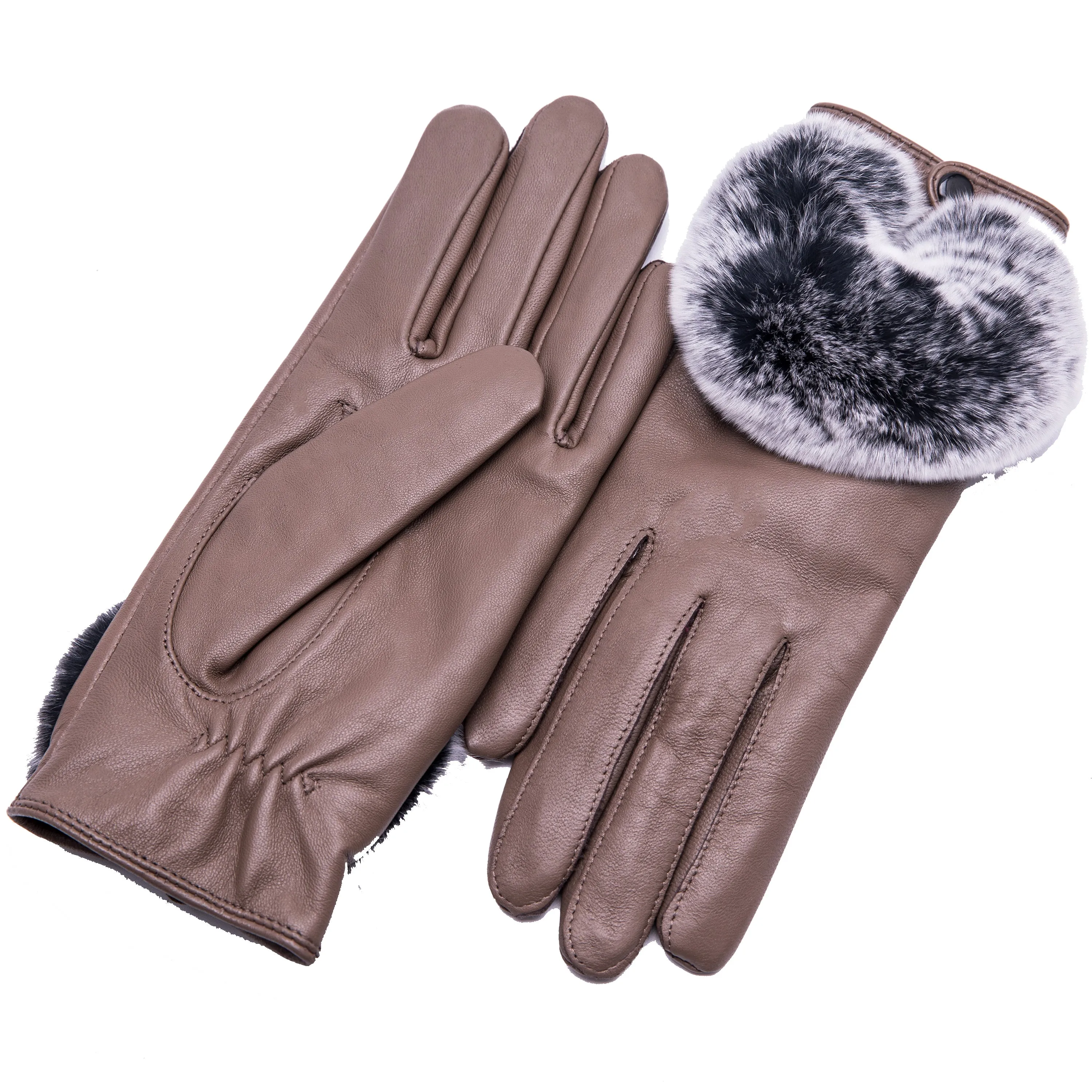 YISEVEN Womens  Touchscreen Sheepskin Leather Gloves