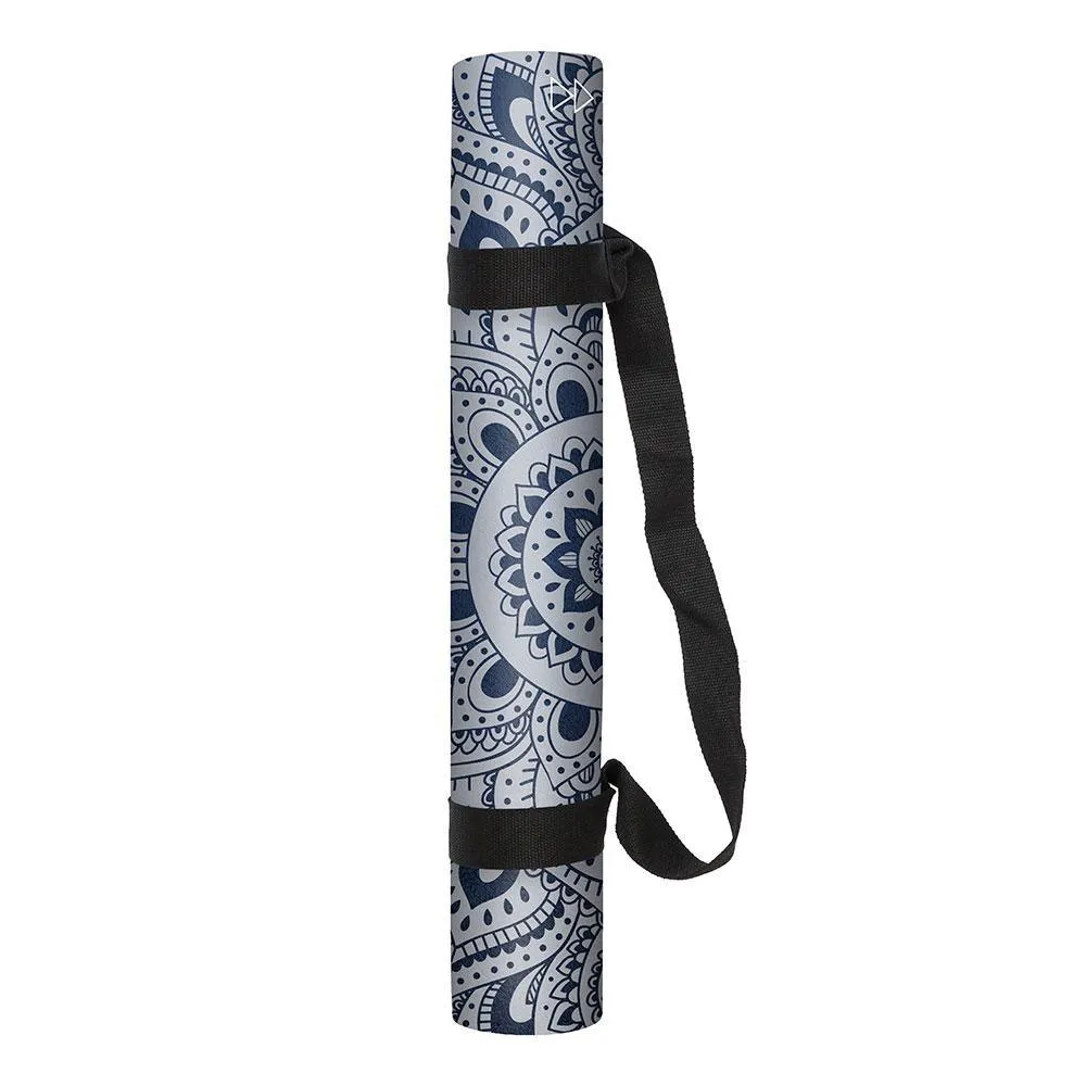 Yoga Design Lab - Combo Yoga Mat - Mandala Sapphire - 3.5mm - Best For Hot Practices