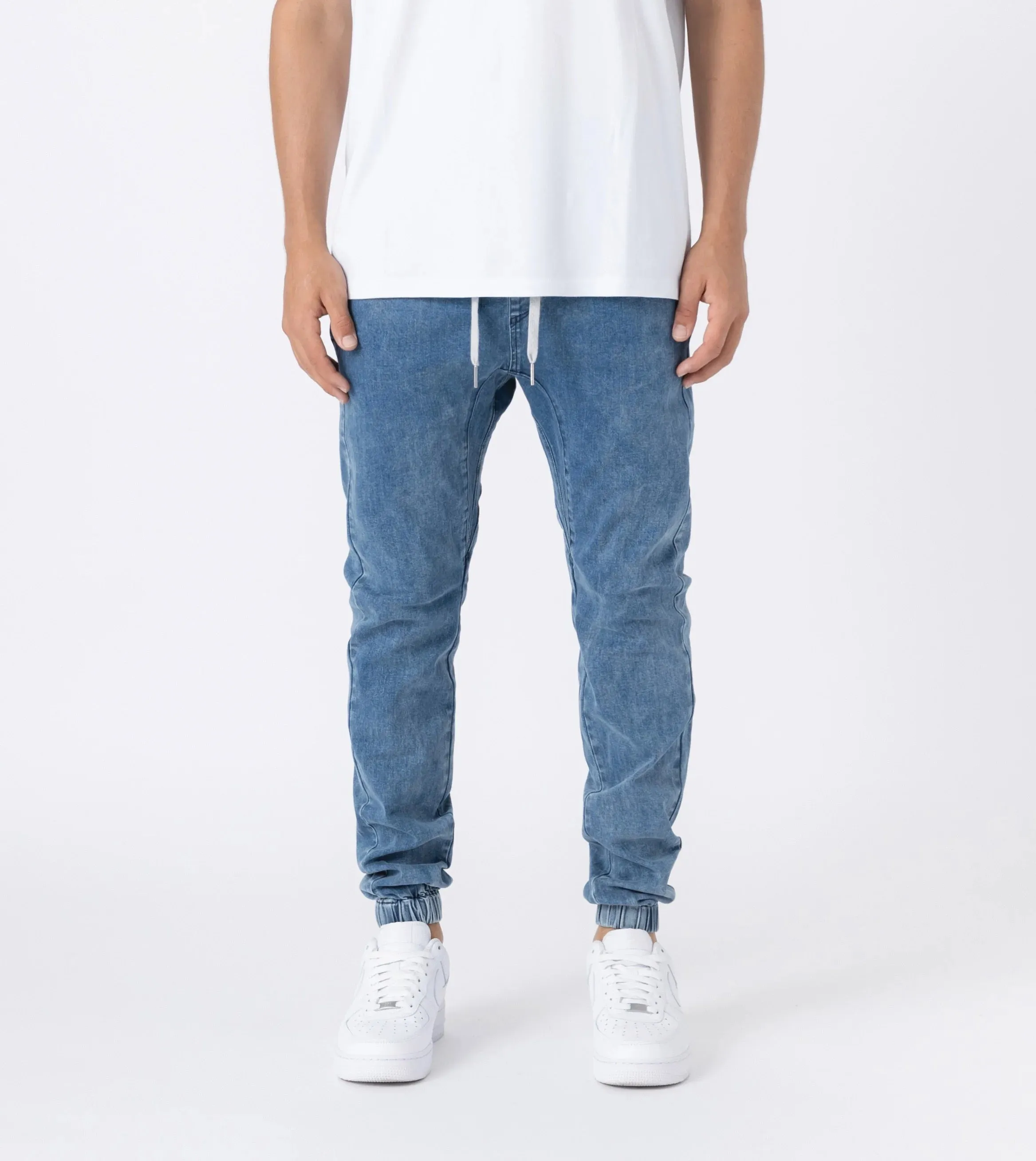 Zanerobe Sureshot Mid Rise Denim Jogger Essential Blue 707-NR