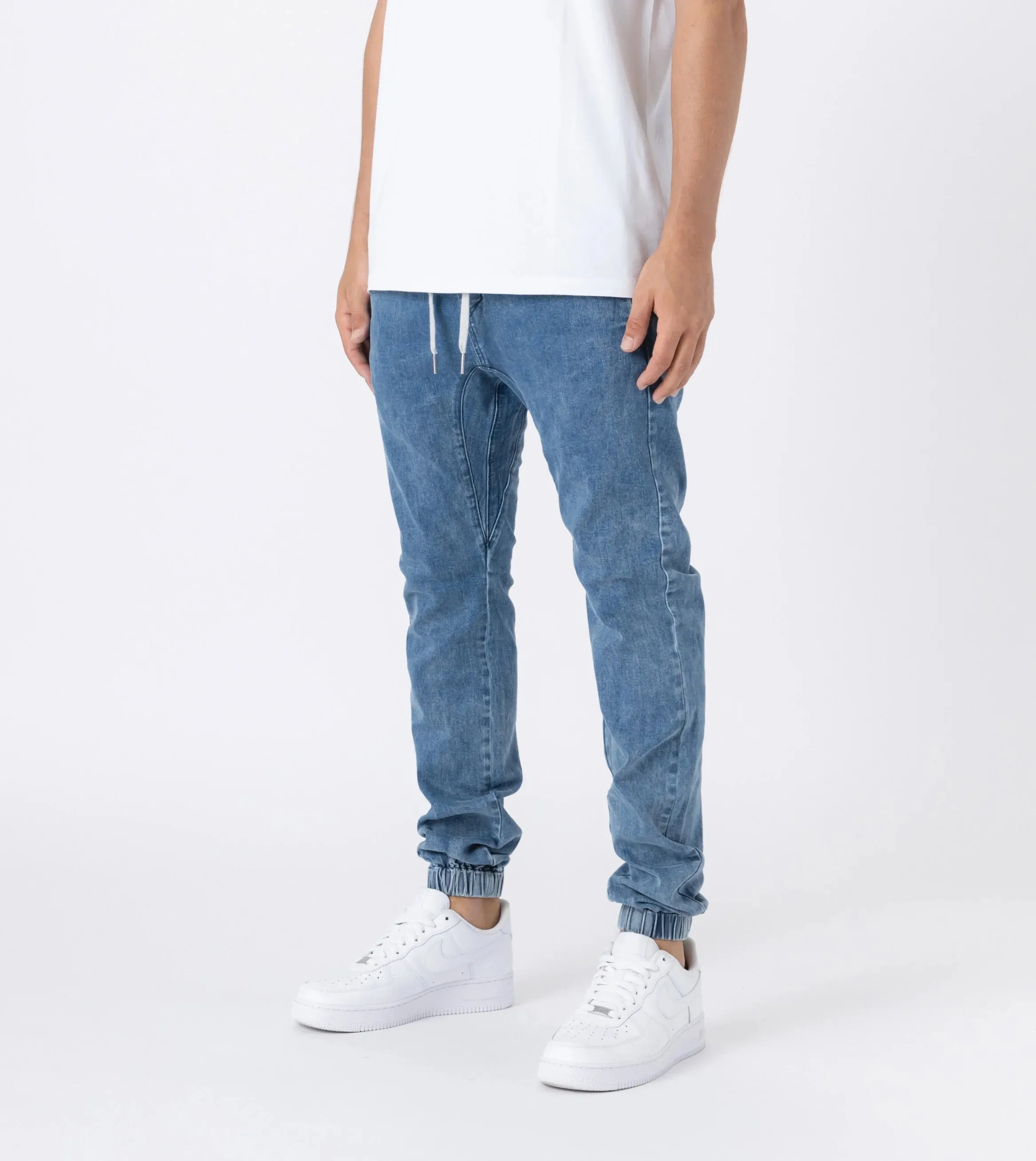 Zanerobe Sureshot Mid Rise Denim Jogger Essential Blue 707-NR