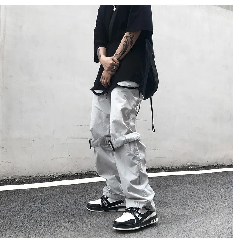 Zipper Knee-Strap Streetwear Cargo Pants